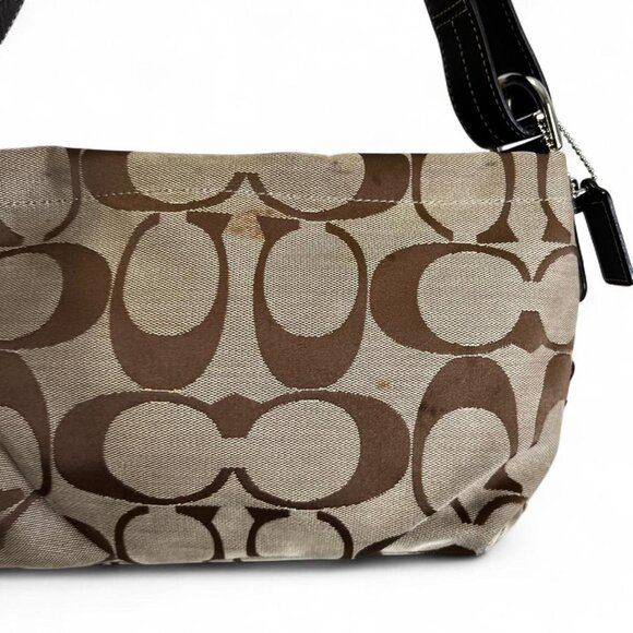 Brown And Tan Coach Shoulder - Picture 4 of 7